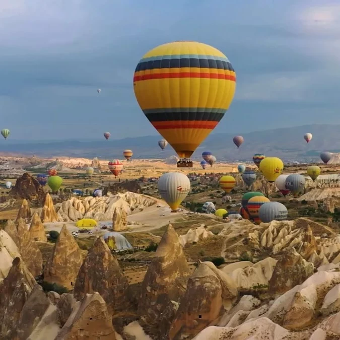 Heading in the morning to the balloon tour,